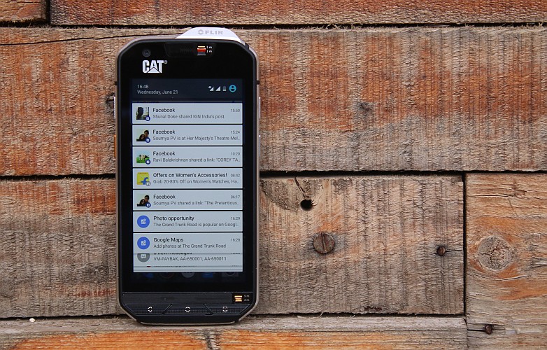 CAT S60 Notification Shade