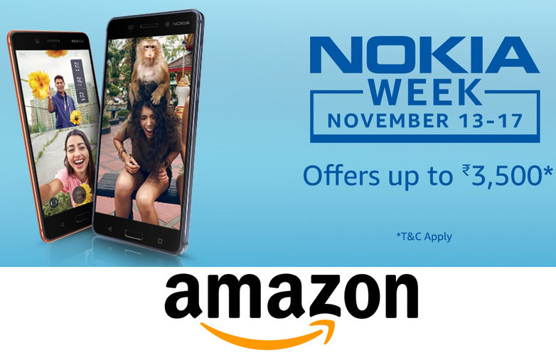 Offer alert- Get up to Rs. 3,500 cashback on Nokia 6 and Nokia 8