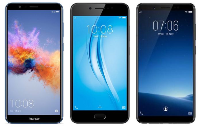 Honor 7x vs vivo v7 plus Honor 7x vs vivo v7 plus