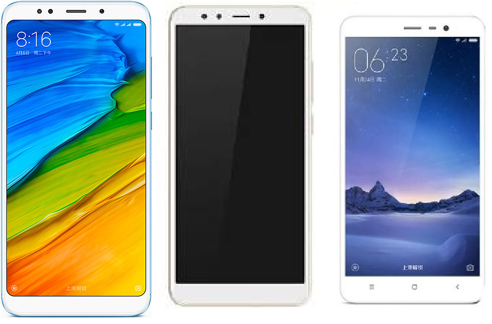 Redmi 5 Plus Redmi 5 Redmi Note 5
