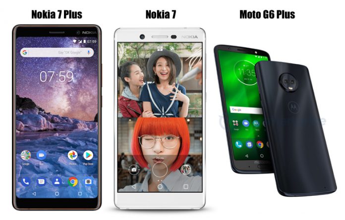 Compare nokia 6 and nokia 7 plus