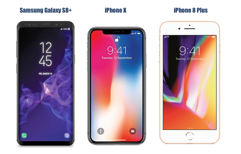 Samsung Galaxy S9 Plus Vs Iphone X Vs Iphone 8 Plus Price In India Specifications Features Comparison Mysmartprice