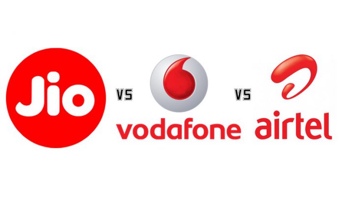 Jio vs Vodafone vs Airtel Jio vs Vodafone vs Airtel