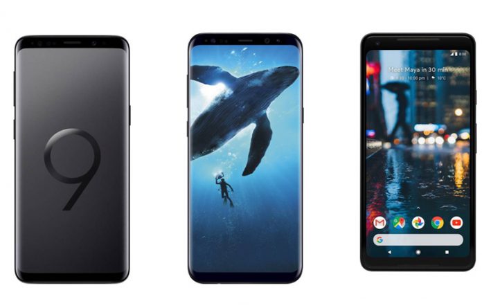 Samsung Galaxy S9 Plus vs Samsung Galaxy S8 Plus vs Google Pixel 2 XL