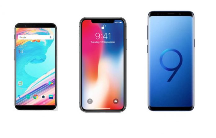 Oneplus 6 vs iphone x vs samsung s9