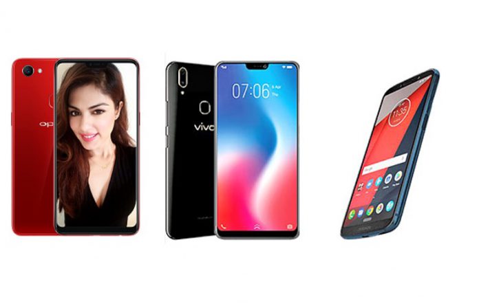 Oppo F7 vs Vivo V9 vs Moto Z3 Play Oppo F7 vs Vivo V9 vs Moto Z3 Play