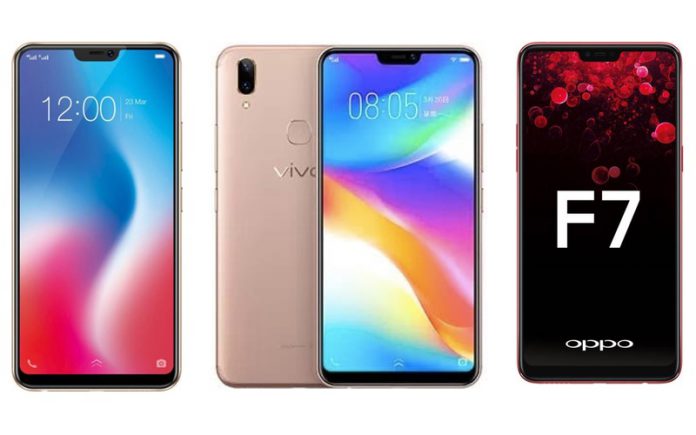 Vivo V9 vs Vivo V9 Youth vs Oppo F7