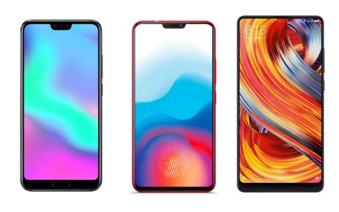 Honor 10 vs Vivo X21 UD vs Mi Mix 2S Honor 10 vs Vivo X21 UD vs Mi Mix 2S