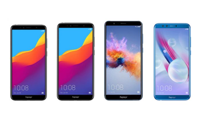 Honor 7A vs Honor 7C vs Honor 7X vs Honor 9 Lite Honor 7A vs Honor 7C vs Honor 7X vs Honor 9 Lite