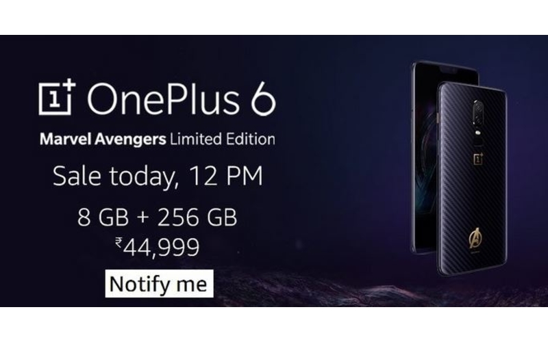 Oneplus 6 avengers price in india