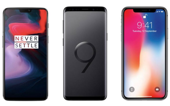 Oneplus 6 vs s9 plus vs iphone x