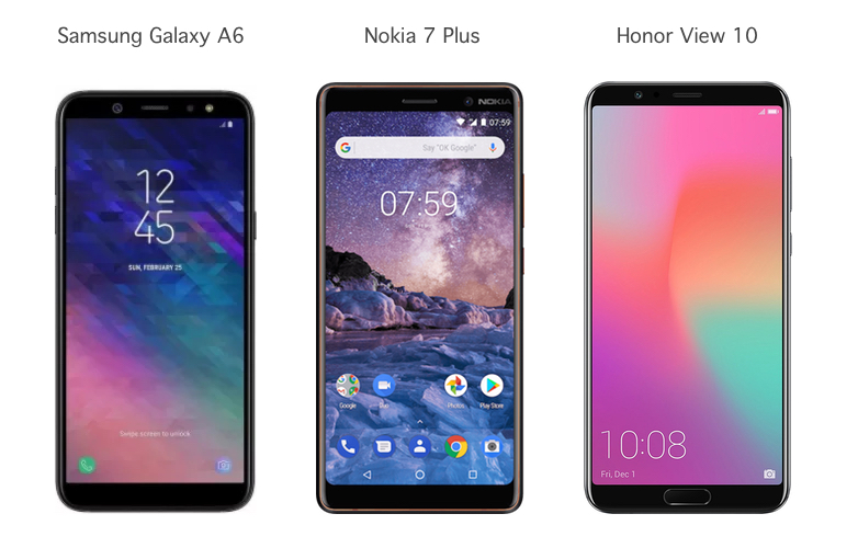 Nokia 7 plus vs samsung a6 plus