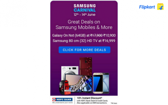 samsung carnival on flipkart