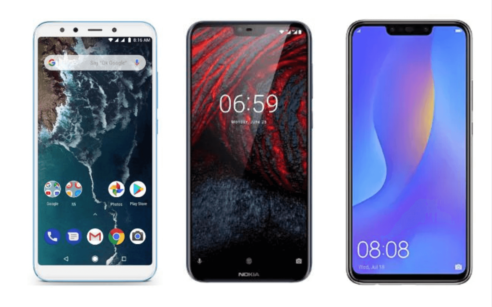Nokia 6 2018 vs huawei p smart