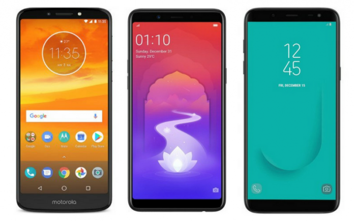 Moto E5 Plus vs Reame 1 vs Galaxy J6