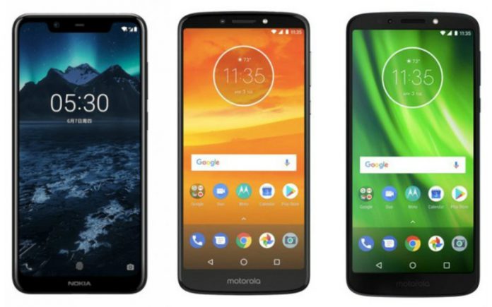 Nokia X5 vs Moto G6 Play vs Moto E5 Plus Nokia X5 vs Moto G6 Play vs Moto E5 Plus