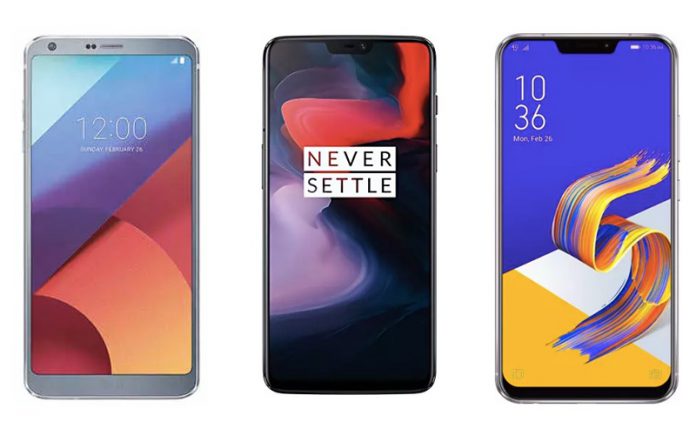 LG G7 Plus ThinQ vs OnePlus 6 vs ASUS Zenfone 5Z