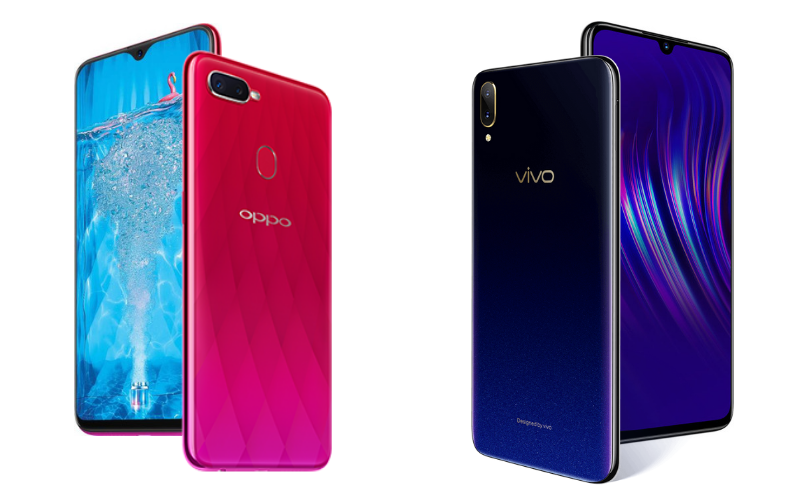 OPPO F9  Pro  vs Vivo  V11 Pro  Mid range Android Phones Face 