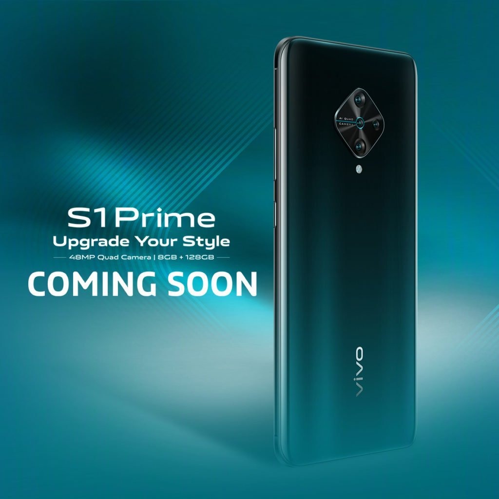 Vivo S1 Prime with 48MP Quad Camera Setup, 8GB RAM to Launch Soon, Key