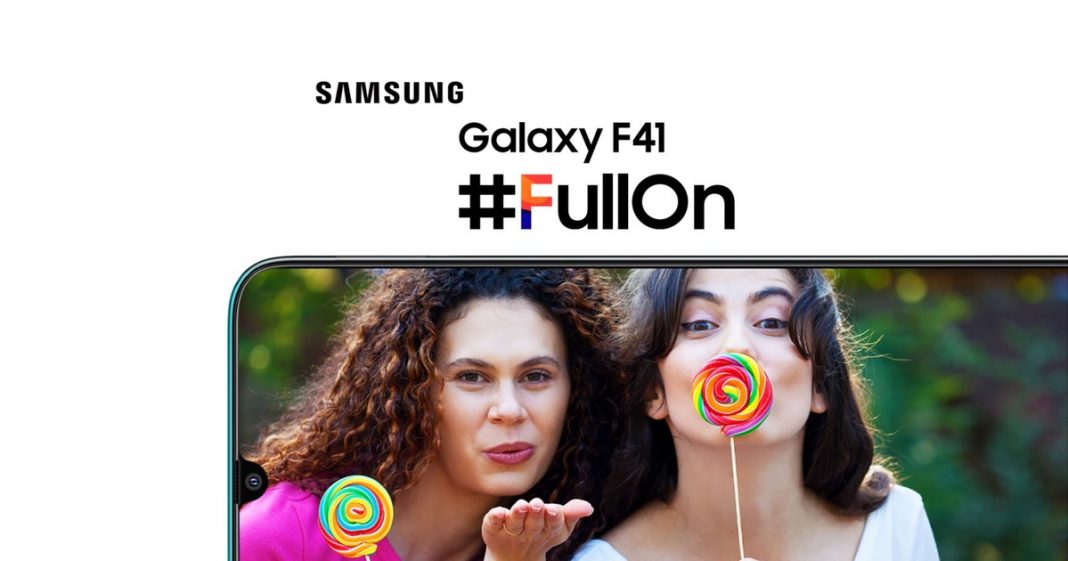 samsung galaxy f41 on flipkart