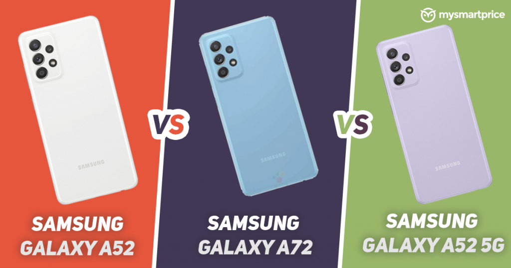 samsung a72 and a52