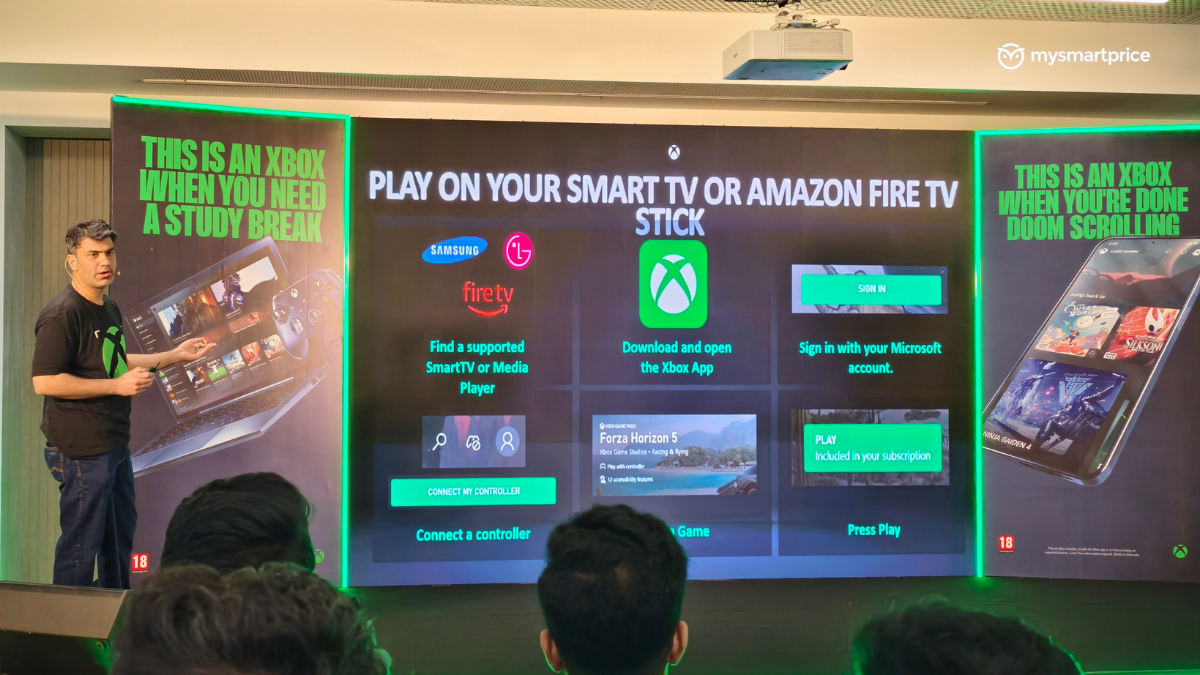 Xbox Cloud Gaming on Samsung TV, LG TV, and a TV connected to an Amazon Fire TV Stick