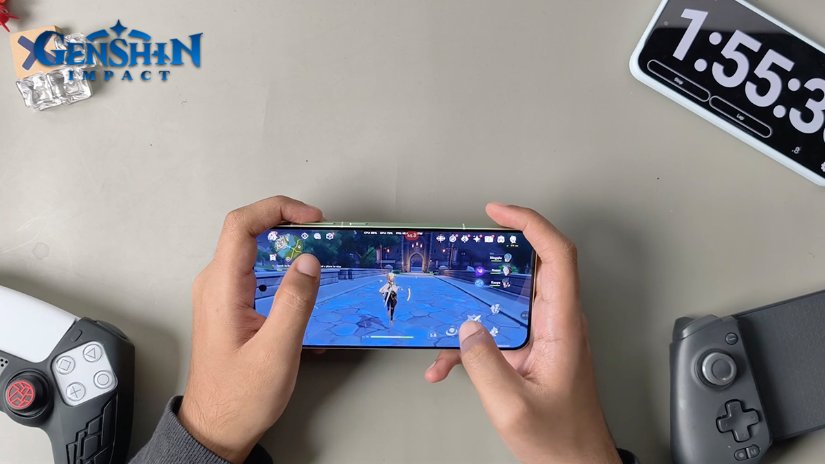 Genshin Impact on the OnePlus 15R