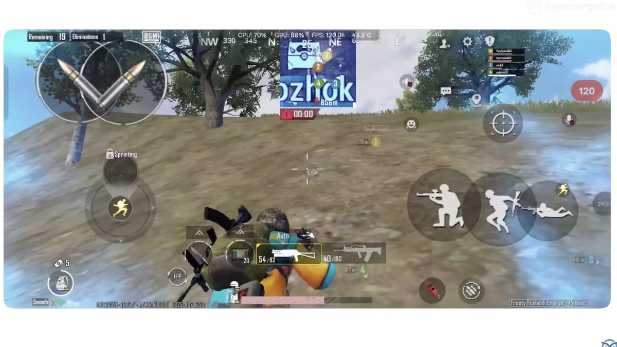 A Still from the OnePlus 15's Gaming Test (BGMI)
